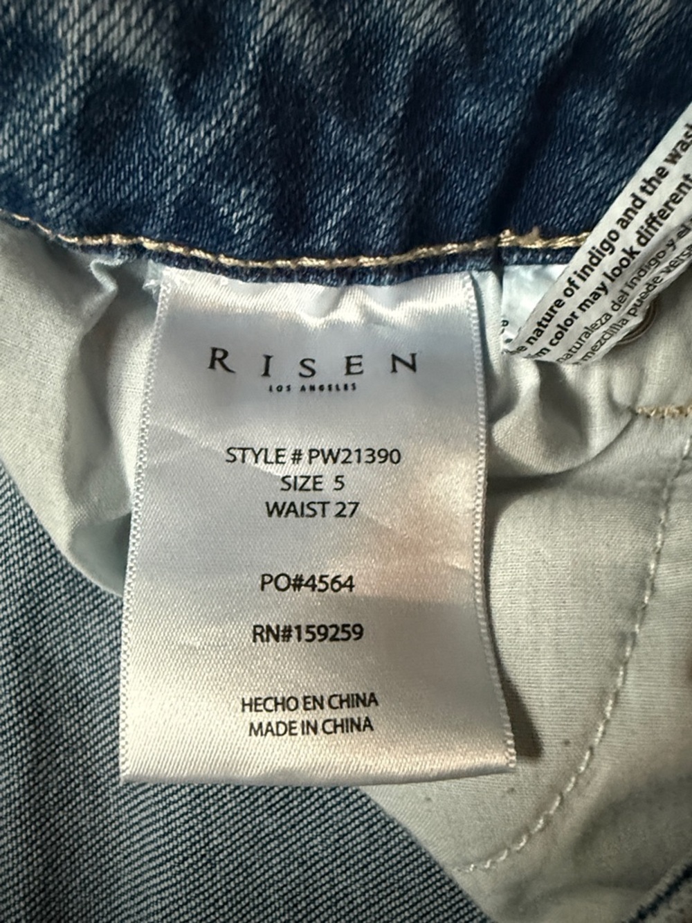 Risen Jeans wide leg flare jeans Sz 5/27 - Picture 3 of 6